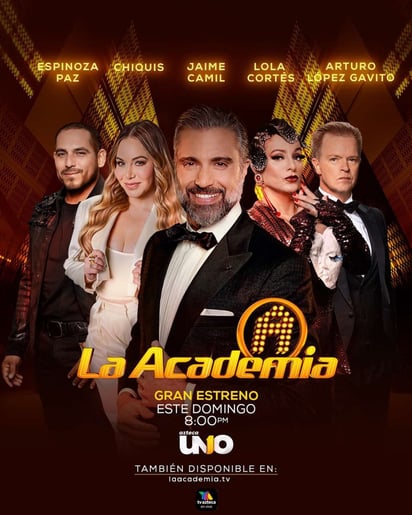 Preparados. El conductor de La Academia será Jaime Camil. Por su parte, los jueces serán Lola Cortés, Arturo López Gavito, Espinoza Paz y Chiquis.