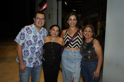 Carlos de la Cruz, Brenda Martínez, Estefania Facusseh y Rocío Graciano (EL SIGLO DE TORREÓN/ GABRIEL ESCOBAR)