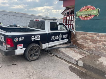 Choque de Patrulla Municipal en Gómez Palacio (EL SIGLO DE TORREÓN)