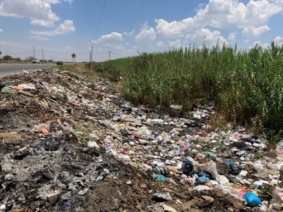 Carretera. A un lado de la carretera Torreón-San Pedro, en el ejido Dolores se encuentra uno de los tiraderos de basura y dicen que el comisariado ejidal prohibió a los pobladores tirar ahí la basura, incluso limpiaron el predio, pero han hecho caso omiso