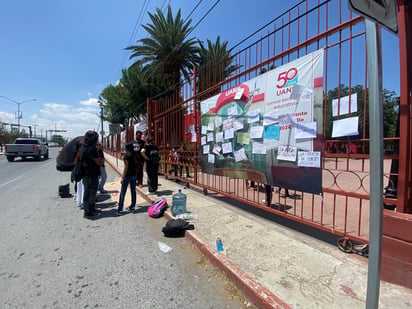 Huelga de alumnos UANE en Saltillo.