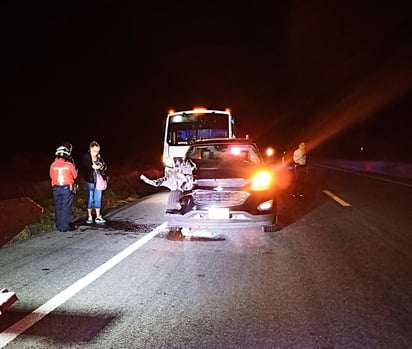 Accidente vial en Saltillo.