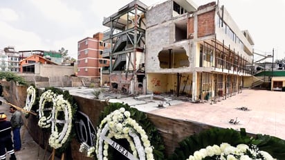 Derrumbe del colegio Enrique Rébsamen. Foto: Yahoo Noticias