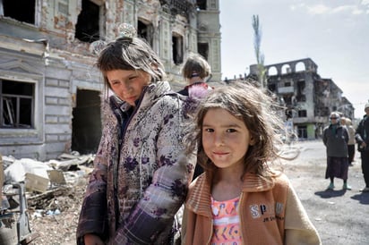 Según la ONU, hasta el momento se ha registrado el fallecimiento de hasta dos mil niños y niñas en la Guerra de Ucrania. Imagen: EFE/ Alessandro Guerra