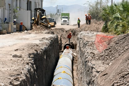 Obra Agua Saludable para la Laguna, uno de los proyectos del sexenio de AMLO que quedan por finalizar. Foto: Fernando Compeán