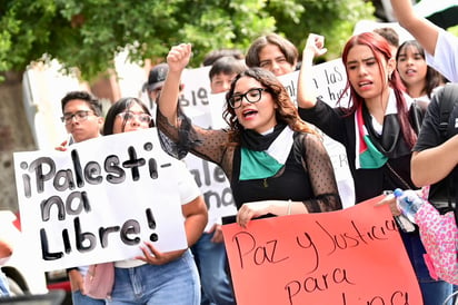 Exigen libertad por Palestina en Torreón (ENRIQUE TERRAZAS) 