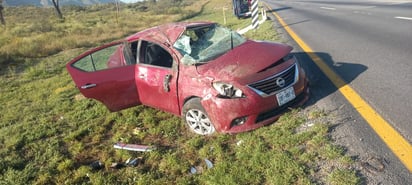 Accidente en la Monterrey-Saltillo.