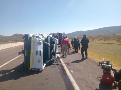 Accidente en León Guzmán.