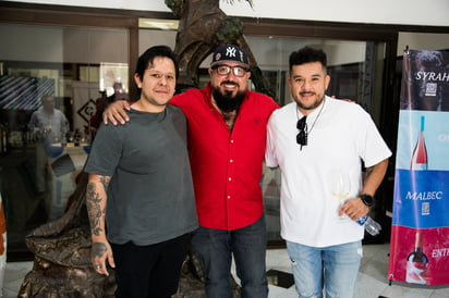 Alex García, Javier Nava y Saúl Orona (EL SIGLO DE TORREÓN / ENRIQUE CASTRUITA)