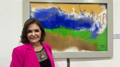 La artista María Ramona Aguirre Luna, conocida como Mona.