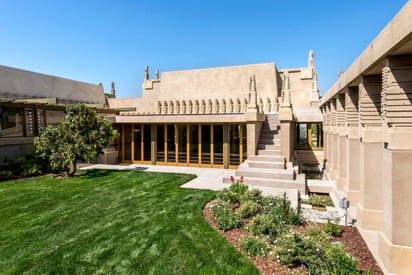 Casa Hollyhock, de Frank Lloyd Wright. Foto: jwpictures.com