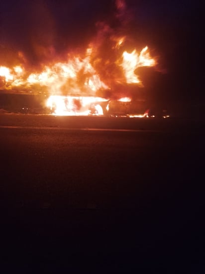 Accidente en la carretera Torreón-Saltillo.