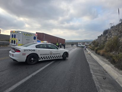 Accidente en la carretera Saltillo - Zacatecas.