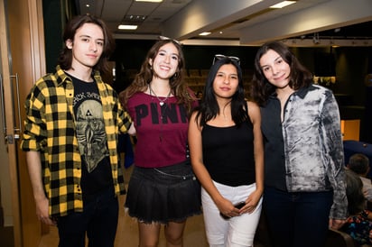 Alex Pérez, Lorena Cisneros, Lucía Bustamante y Pía Arriaga (EL SIGLO DE TORREÓN / ENRIQUE CASTRUITA)