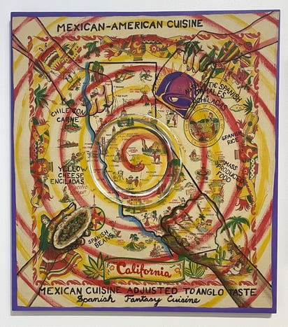 Mexican Cuisine Adjusted to the Anglo Taste (Cocina mexicana ajustada al gusto anglosajón), de Rolando Briceño. Imagen: San Antonio Department of Arts and Culture