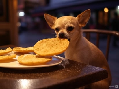 Imagen de perrito Chihuahua generada con la IA de X, Grok (CAPTURA)