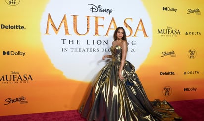 Blue Ivy Carter en la premier Disney Mufasa: The Lion King en el Teatro Dolby de Los Ángeles, California. Foto: EFE