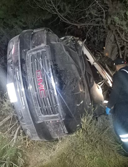 Accidente automovilístico en Arteaga.