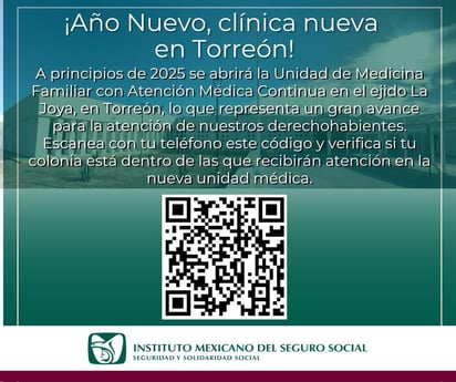 IMSS, nueva clínica en Torreón. 