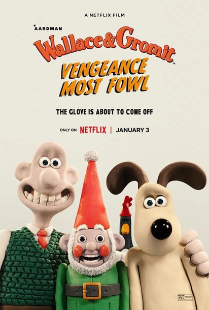 Imperdible. Justo el día de hoy, entra a la plataforma, Wallace y Gromit: La venganza se sirve con plumas.