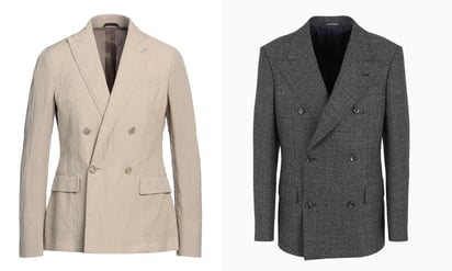 Chaquetas cruzadas para hombre de Armani. Foto: Giorgio Armani.