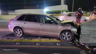 Accidente en el bulevar Miguel Alemán de Gómez Palacio.