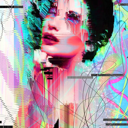 Obra de Glitch Artists Collective. Imagen: Instagram/ @glitchartistscollective