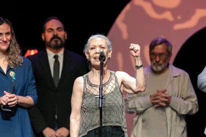 En la ceremonia de clausura del 39 Festival Internacional de Cine en Guadalajara. Imagen FICG