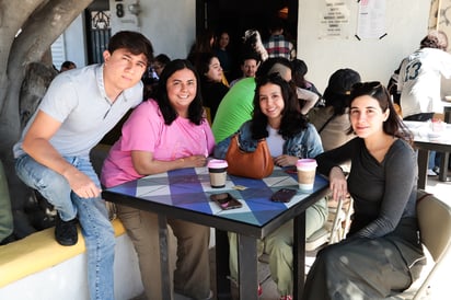 Claudio Torres, Fernanda Solís, Ismael Delgado y Jahaziel Durán (EL SIGLO DE TORREÓN / ENRIQUE CASTRUITA)
