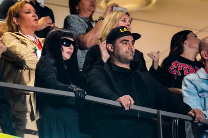 Lady Gaga y Michael Polansky. AP