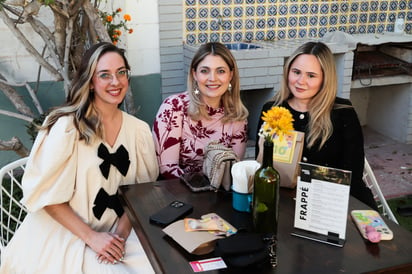 Paulina Buchanan, Vanessa Garza y Lilian Torres (EL SIGLO DE TORREÓN / ENRIQUE CASTRUITA)
