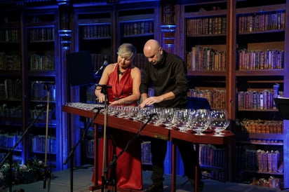 Glass Duo en la Biblioteca Pública Universitaria. Imagen: Festival de Música de Morelia