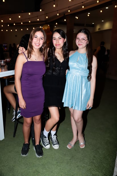 Valentina Murillo, Ximena Sáenz y Andrea Rivera.