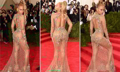 Beyoncé en Met Gala 2015. Fotos: Getty Images
