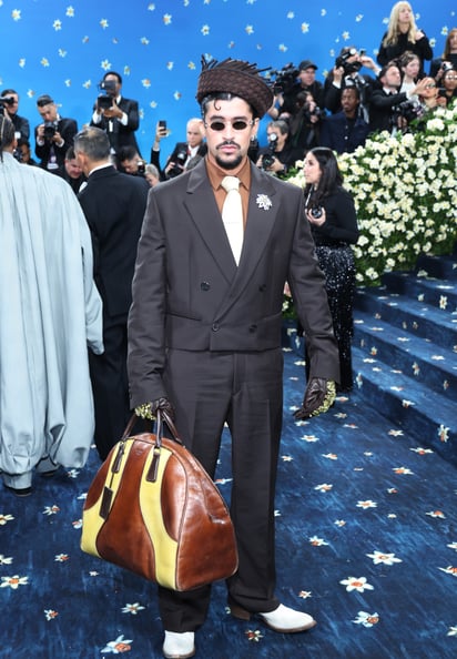 Bad Bunny en la alfombra roja del Met Gala 2025. Foto: EFE