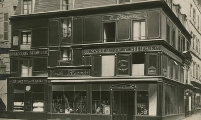 Hermès en el 24 Faubourg Saint-Honoré en 1880. Foto: Hérmes