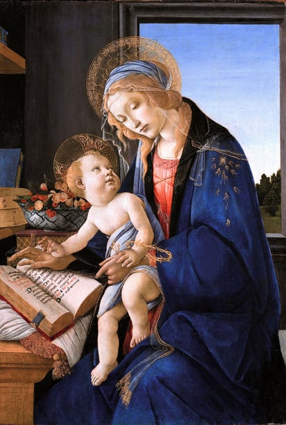 La Madonna del libro (1480), de Sandro Botticelli. Foto: Museo Poldi Pezzoli