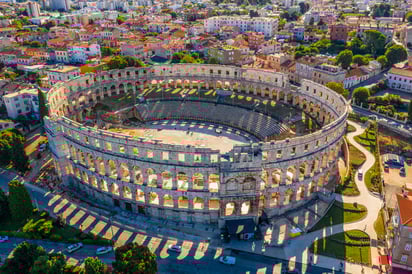 Anfiteatro de Pula, el sexto más grande del Imperio Romano. Foto: iStock