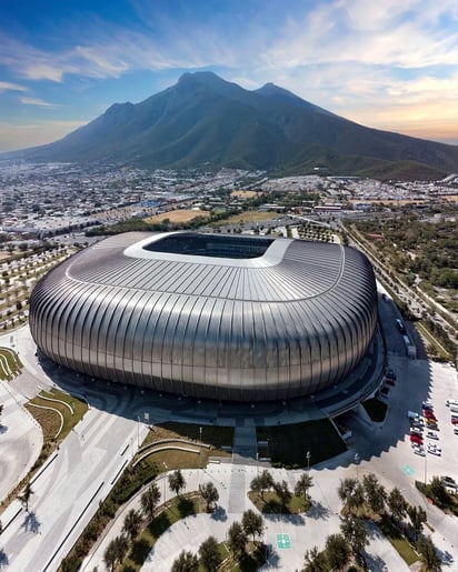 Estadio BBVA en Monterrey, fotografiado por Daniel Ocampo. Foto: Instagram/ @edom_fotos