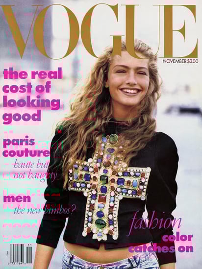 Primera portada de Vogue bajo la dirección de Anna Wintour. Modelo: Michaela Bercu. Foto: ESPECIAL