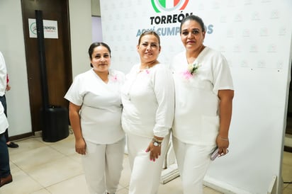 Dania Pichardo, Martha Acevedo y Adriana González.