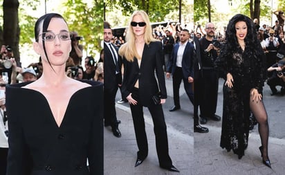 Katy Perry (i), Nicole Kidman (c) y Cardi B (d). Foto: ESPECIAL
