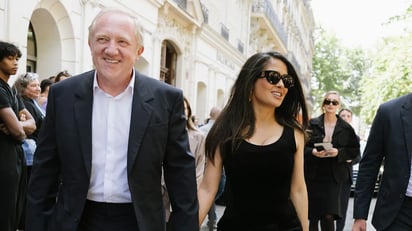 Salma Hayek acompañada de su esposo, François-Henri Pinault.
