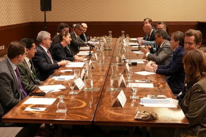 Claudia Sheinbaum presenta el Plan México a integrantes del Consejo Empresarial de Canadá en una reunión el 16 de junio de este año. Foto: Presidencia de México
