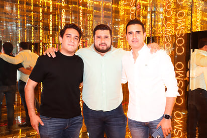 Irving Román, Daniel Valdivia y Salvador Betancourt.