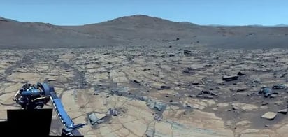 Fotografía tomada por el rover Perseverance de la NASA.