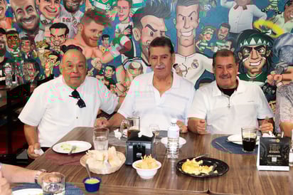 Salvador Martínez, Francisco Salgado y Octaviano Rendón.