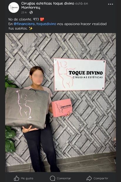 La joven que perdió la vida tras cirugía estética habría buscado financiamiento.[Redes Sociales]