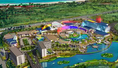 Go Grand Outlet Riviera Maya será la plaza comercial más grande de Latinoamérica y estará enfocada en opciones de entretenimiento. Imagen Notimex.