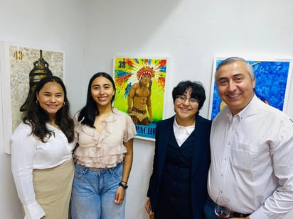 Blanca, Michelle, Luisa y Andrés.
